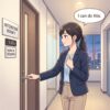Cute educational anime-style illustration expressing "Believe in yourself" in a clear everyday scene.
