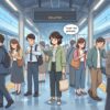 Cute educational anime-style illustration expressing "Trust the process" in a clear everyday scene.