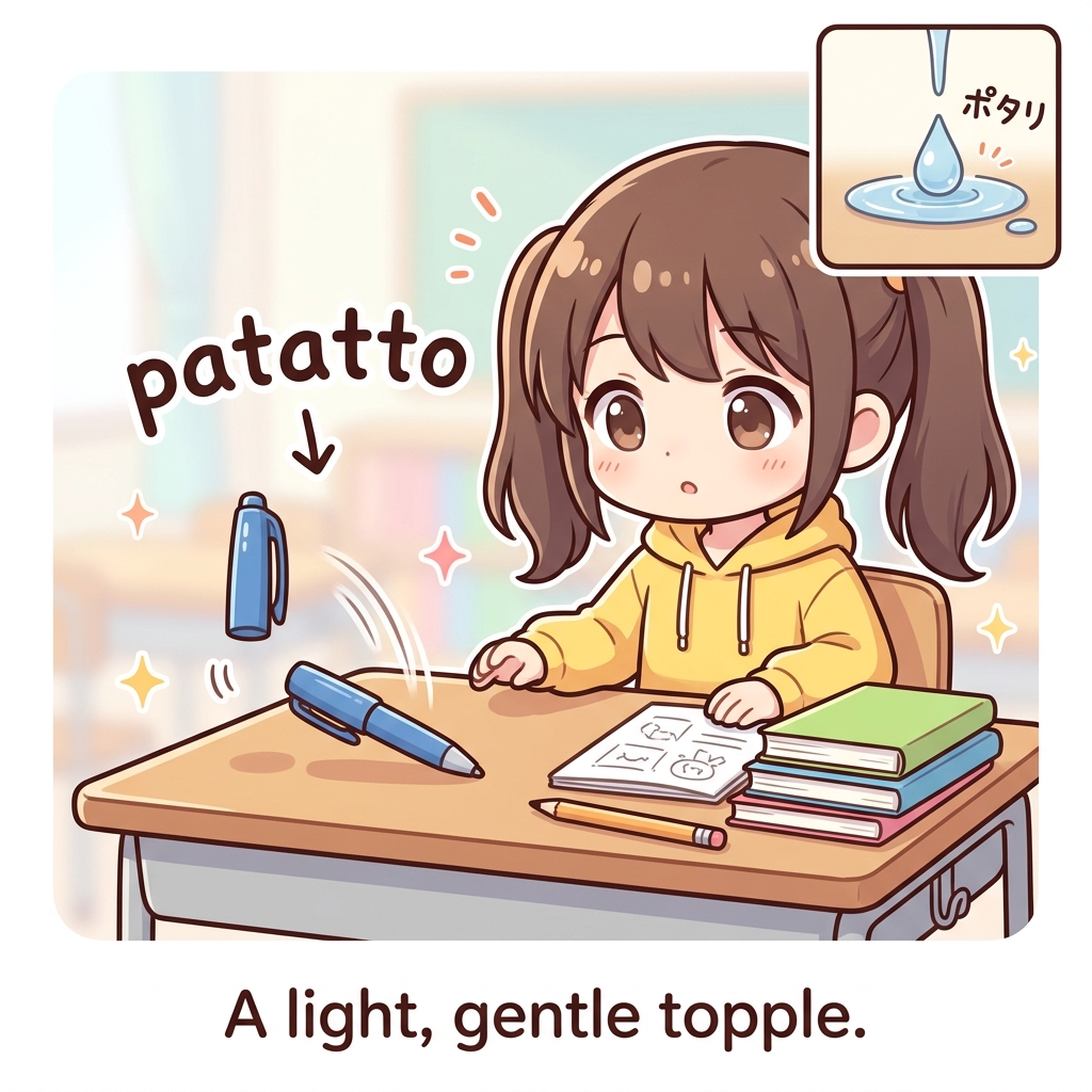 patatto Japanese onomatopoeia usage example image