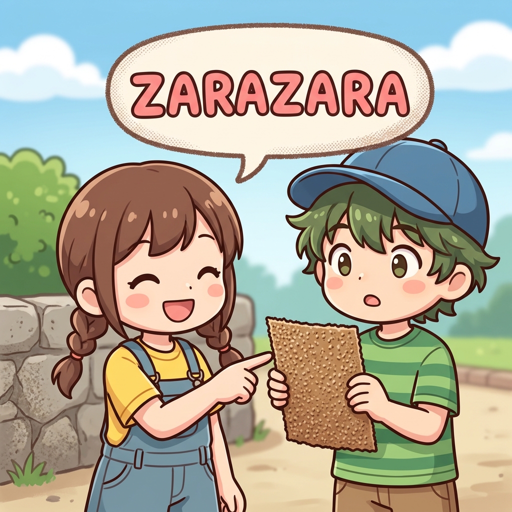 zarazara Japanese onomatopoeia usage example image