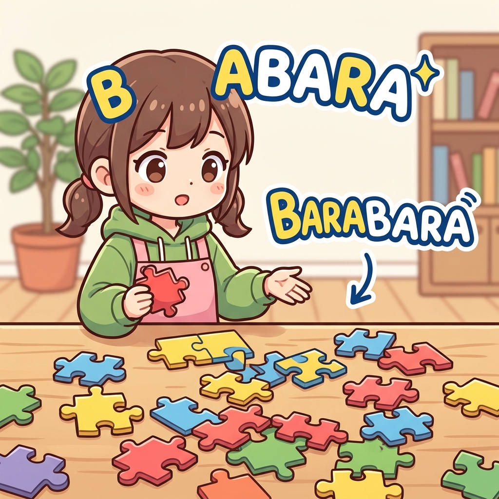 barabara Japanese onomatopoeia explanation image