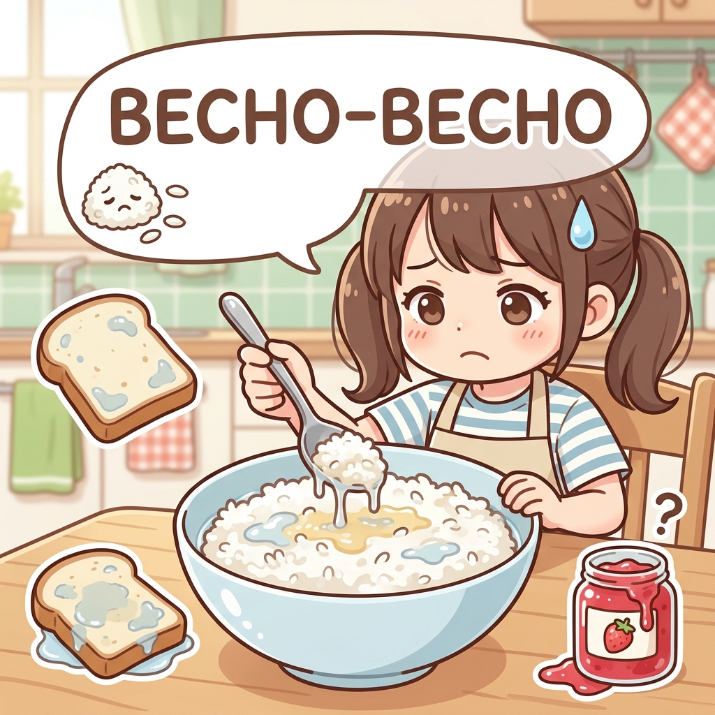 becho-becho Japanese onomatopoeia explanation image