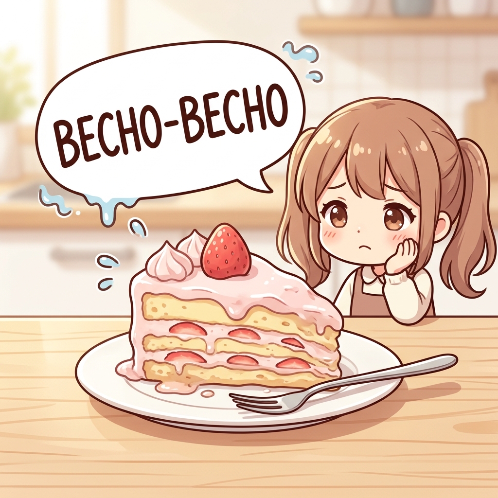 becho-becho Japanese onomatopoeia usage example image