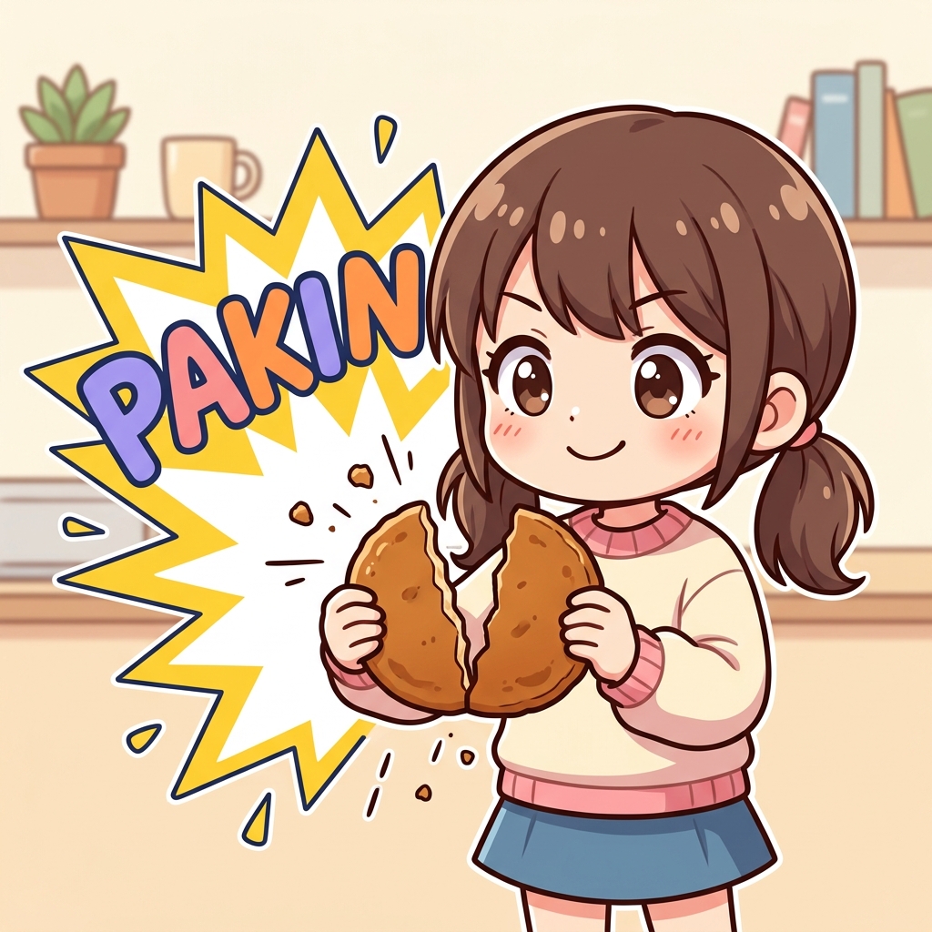 bokitto Japanese onomatopoeia usage example image