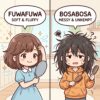 bosabosa Japanese onomatopoeia explanation image