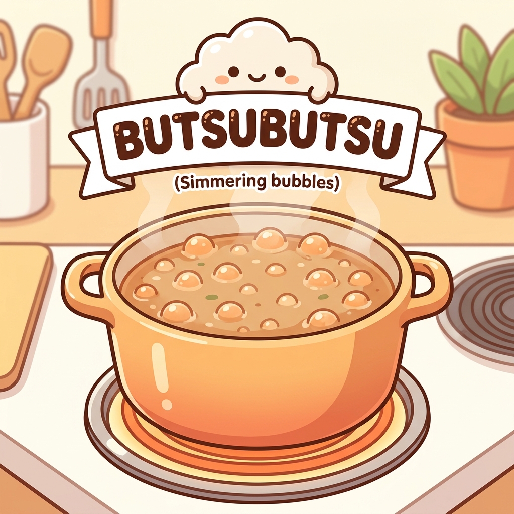 butsubuu Japanese onomatopoeia usage example image