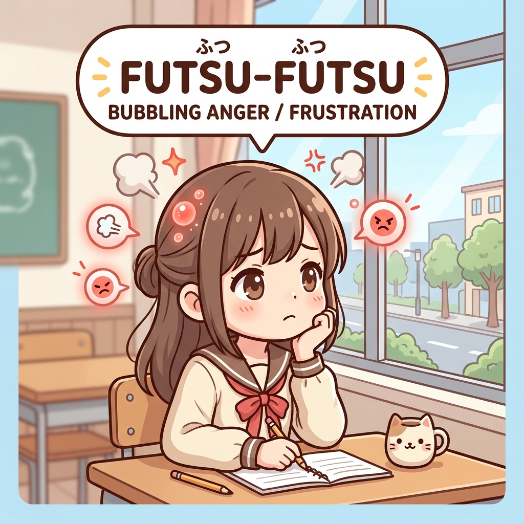 futsu-fuu Japanese onomatopoeia explanation image