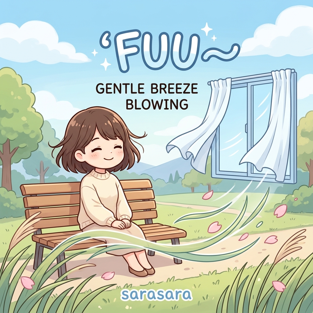 fuu Japanese onomatopoeia explanation image
