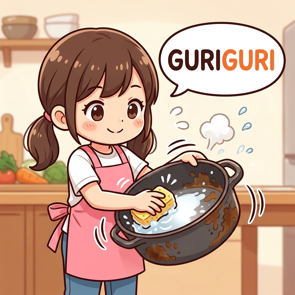 guriguri Japanese onomatopoeia explanation image