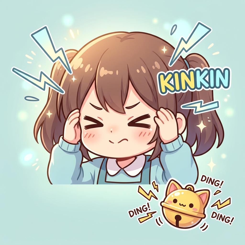 kinkin Japanese onomatopoeia usage example image