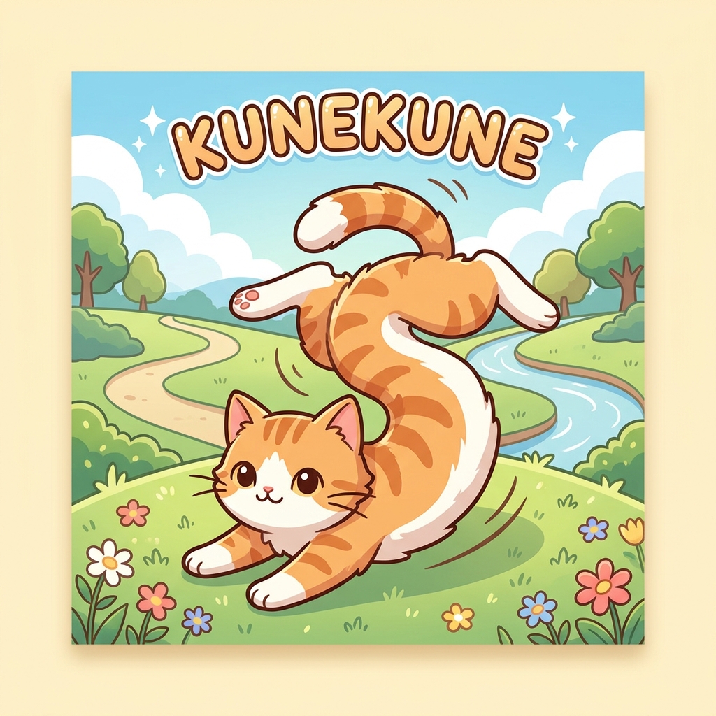 kunekune Japanese onomatopoeia explanation image
