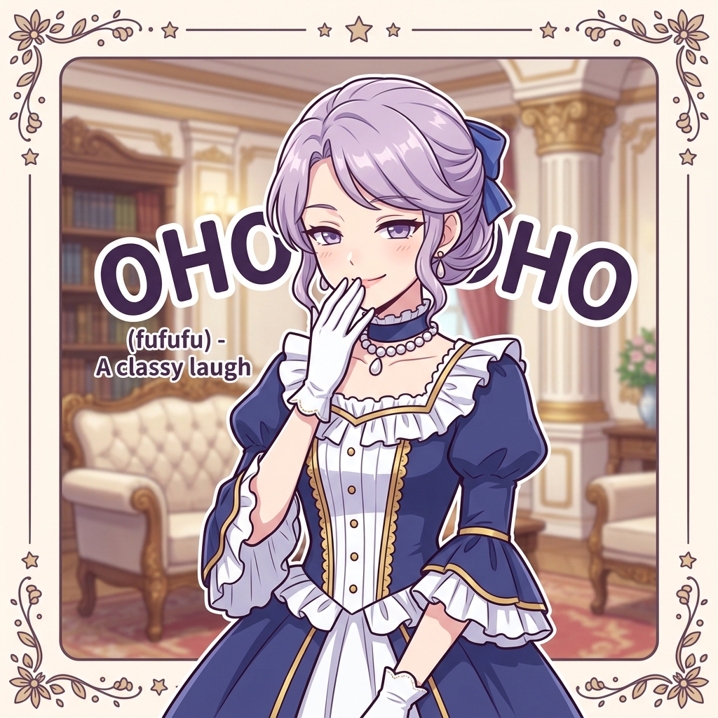 ohoho Japanese onomatopoeia explanation image
