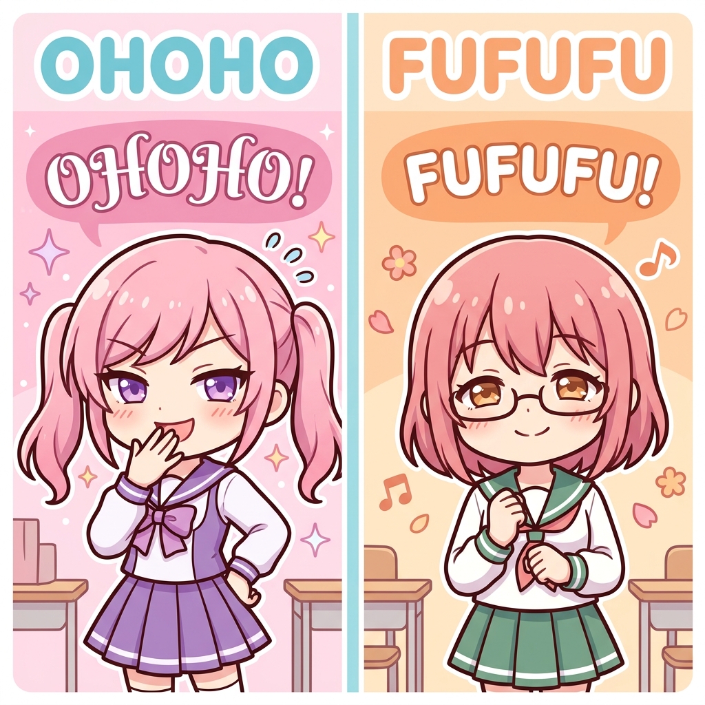 ohoho Japanese onomatopoeia usage example image