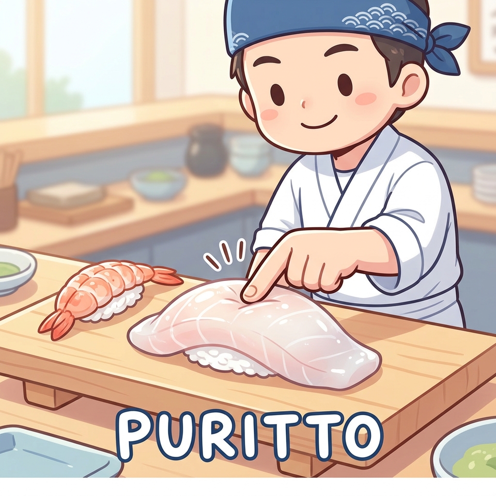 puritto Japanese onomatopoeia usage example image