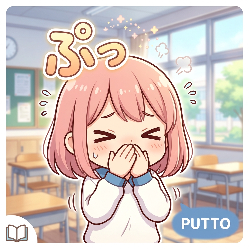 putto Japanese onomatopoeia usage example image