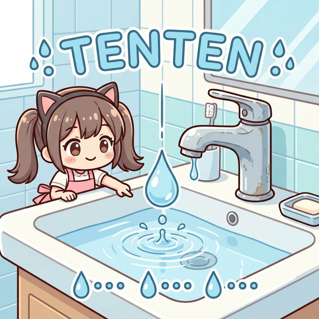 tenten Japanese onomatopoeia usage example image