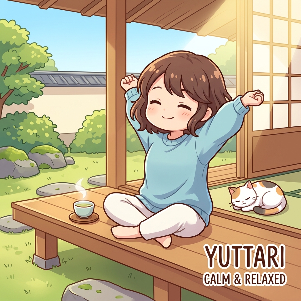 yuttari Japanese onomatopoeia explanation image