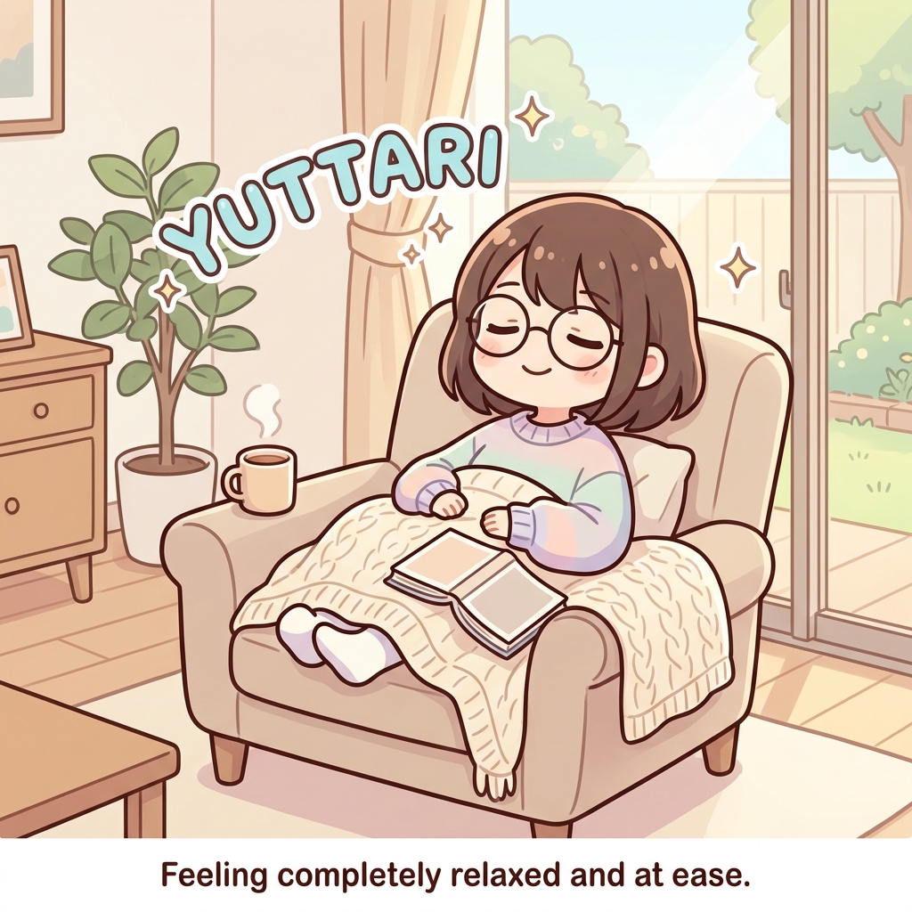 yuttari Japanese onomatopoeia usage example image