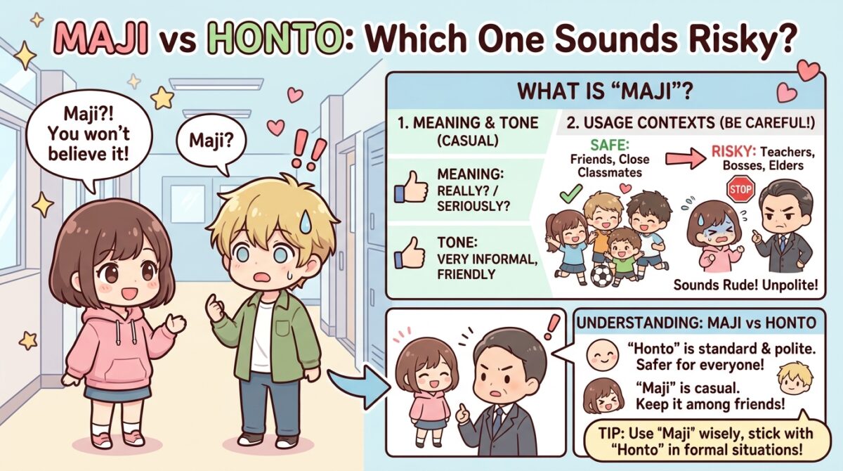 maji meaning Japanese slang explainer