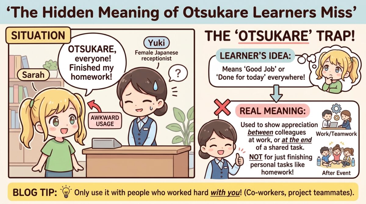 otsukare natural usage example scene