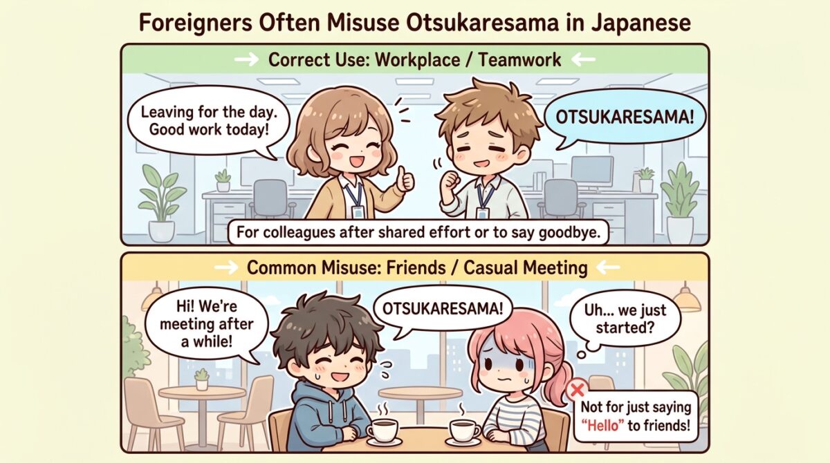 otsukaresama natural usage example scene