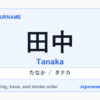 Featured image for the Japanese surname 田中 (tanaka)