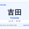Featured image for the Japanese surname 吉田 (yoshida)