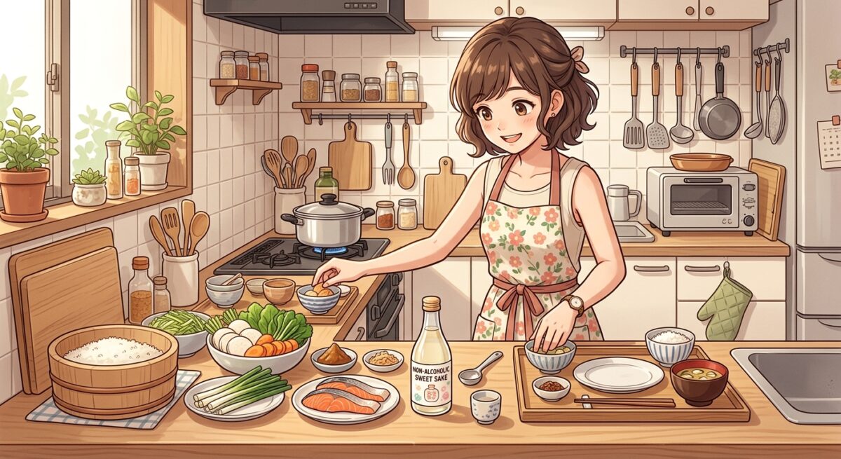 Sweet Sake (Non-alcoholic) situation illustration