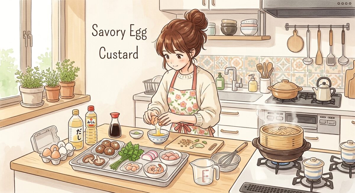Savory Egg Custard situation illustration