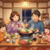Sukiyaki situation illustration