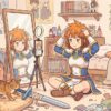 Home Cosplaying situation illustration
