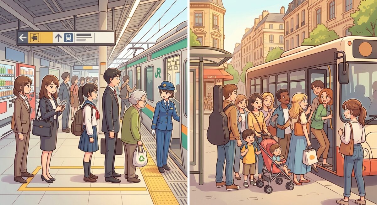 Japan vs. Europe: Mastering Queueing Etiquette