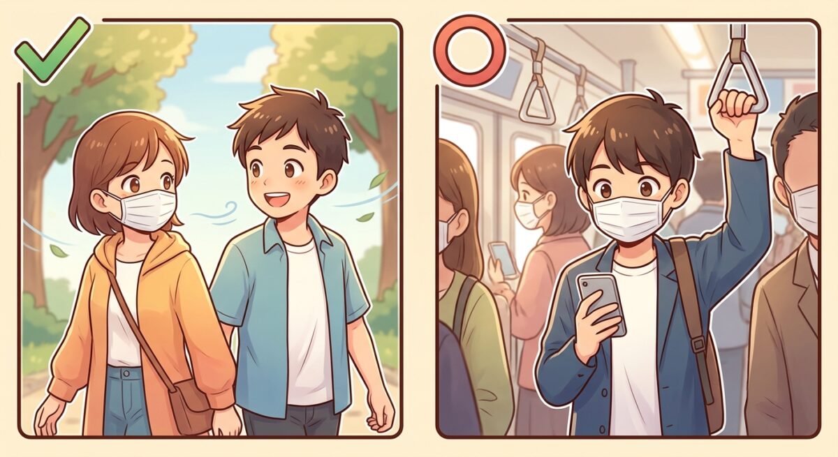 Mask Etiquette in Daily Situations